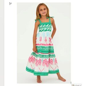 Beach Riot Kids' Green and Pink Patterned Dress